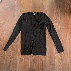 Jcrew black cardigan xs